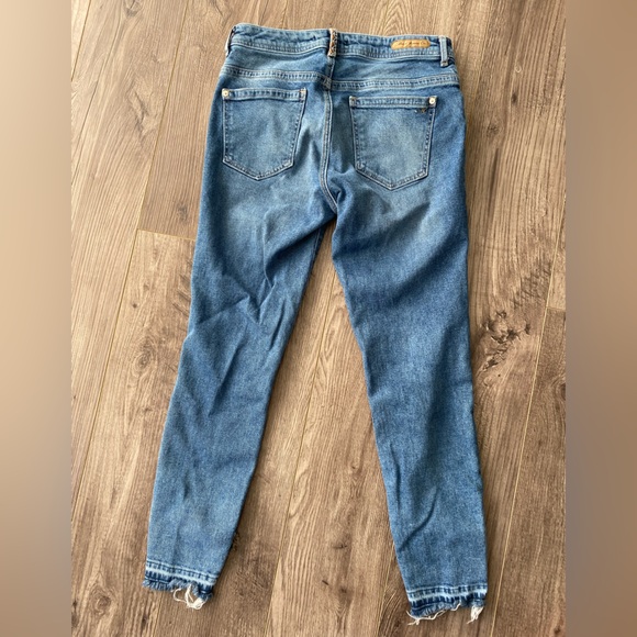 Mavi jeans Tess high rise skinny cropped with fringe and embroidery size 27-28 - Picture 9 of 16